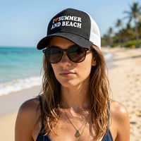 Gorra Trucker de Algodón con Estampado Vaquero y Logotipo Personalizado al por Mayor, Gorra Snapback de 6 Paneles con Malla Trasera, Gorras de Béisbol Estructuradas Estilo Hip Hop de Fábrica
