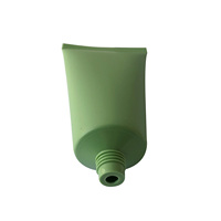 Tube à presser en plastique vert mat 50ml, pour crème cosmétique, impression à mat, offre spéciale, 100ml