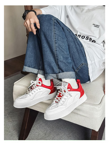 Chaussures pour hommes, été 2024, nouvelles chaussures blanches respirantes, chaussures tendance et polyvalentes pour hommes, semelles souples, chaussures de sport américaines - Product Image 4