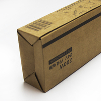 Emballage léger recyclable personnalisé Boîte de papier ondulé kraft avec logo pour les produits d'emballage et d'impression haut de gamme