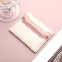 Dompet Kartu Kulit PU Desain Baru X49 2026 Logo Kustom, Dompet Koin Tipis Mewah, Dompet Wanita, Penjepit Kartu untuk Wanita