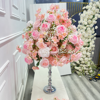60CM Rose Rose Table Fleur De Mariage Bouquet Route Guide Fleur Ornement Événement Décoration Florale Taille Personnalisable