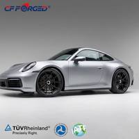 Velg CF FORGED 2-Piece Serat Karbon Hitam Multi-Spoke 20-21 Inch 5x130 25mm ET Universal Fitment Garansi 5 Tahun