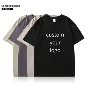 2024 High Quality Cotton Blank Streetwear Plain O-Neck Oversized <b>Tshirt</b> Custom Logo Men Plus Size Embroidery Men's <b>TShirt</b> - Product Image 1