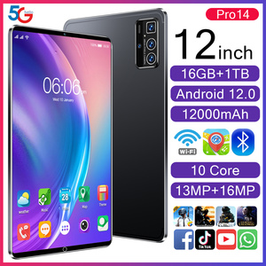 Pro14 Chuyên Nghiệp 16GB RAM 1Tb Rom 12 Inch 5MP 8MP Máy Ảnh <span class=keywords><strong>Tablet</strong></span> PC Cho Người Lớn Máy Tính Bảng Với Khe Cắm Sim 4G <span class=keywords><strong>Tablet</strong></span> PC - Product Image 6