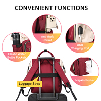 LOVEVOOK élégant mode dames logo personnalisé bureau Carry on Nylon casual 15.6 inch avec usb infirmière professeur femmes sacs à dos pour ordinateur portable