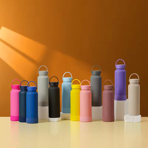 Bouteille d'eau sport isotherme sous vide en acier inoxydable, 1 litre, personnalisable avec logo, écologique, à large ouverture, pour le camping, couleurs assorties - Product Image 5