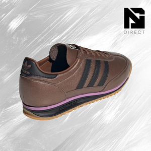 Adidas Wmns SL72 OG 'Preloved Brown' Baskets respirantes à bout rond et à lacets pour femme, chaussures de skateboard - Product Image 3