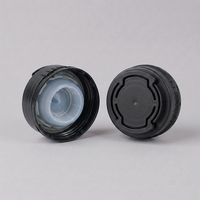 Bouchon en plastique HDPE à deux oreilles pour bouteille d'huile moteur, 55*22.55mm, diamètre supérieur 48.28mm, noyau intérieur 30.75mm, pour emballage de lubrifiants - Vente en gros