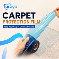Film plastique auto-adhésif en LLDPE souple et brillant pour la protection temporaire des revêtements de sol haut de gamme