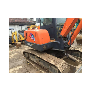 Doosan DH55 Mini pelleteuse coréenne originale d'occasion 5.5 tonnes sur chenilles importées avec roulement et moteur de pompe à moteur - Product Image 1