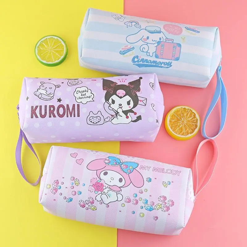 Bán buôn khuyến mãi thăng hoa phim hoạt hình PU da chất lượng cao Sanrio văn phòng phẩm Túi trang điểm Túi bút chì trường hợp