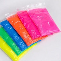 Poudre de pigment fluorescent néon 12 couleurs à base d'eau pour peinture, résine, slime, art, jouets en plastique