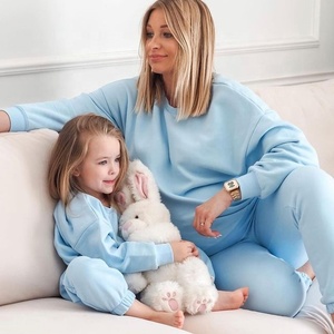 Autunno inverno maglione Joggers <span class=keywords><strong>padre</strong></span> <span class=keywords><strong>e</strong></span> <span class=keywords><strong>figlio</strong></span> abiti coordinati madre figlia vestiti famiglia tuta Casual tuta - Product Image 2