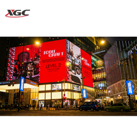 Grand écran LED d'extérieur 90 pouces 4K HDR P4.44 pour affichage numérique, installation fixe, centre commercial, immeuble commercial