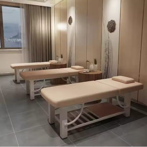 Cadres en bois confortables Corps Spa Pliant Portable Salon <span class=keywords><strong>de</strong></span> beauté du visage Lit <span class=keywords><strong>de</strong></span> <span class=keywords><strong>massage</strong></span> avec armoire <span class=keywords><strong>de</strong></span> rangement - Product Image 1