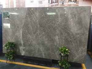 Boton đá màu xám đá cẩm thạch trắng đường thẳng khách sạn đá sàn gạch đá cẩm thạch cho tường và sàn - Product Image 4