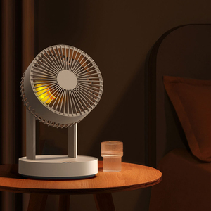 Nouveau ventilateur électrique de bureau silencieux et Portable à 5 vitesses, réglable, circulation d'air Rechargeable, avec veilleuse, <span class=keywords><strong>2023</strong></span> - Product Image 4