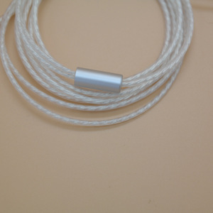 Copper Plated Silver Audio Cable Braided Shield Metal Plug DIY Headphone Wire High End Connector - Product Image 5