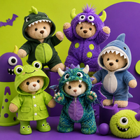 Vêtements personnalisés pour peluches en gros OEM ODM, tenues pour ours en peluche pour cadeaux de détail, fêtes et promotions de marque