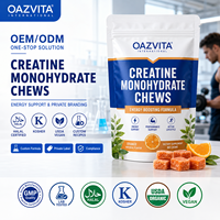 Créatine monohydrate à mâcher au goût personnalisé, végétalienne, biologique certifiée USDA |   Kosher NSF OEM/ODM en vrac