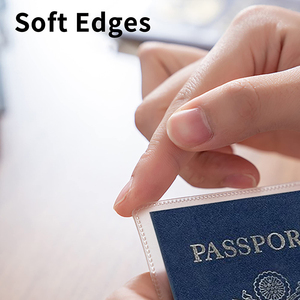 カスタムロゴつや消し透明旅行防水透明プラスチックパスポートホルダーカバー米国英国カードホルダー用カスタマイズデザイン - Product Image 6