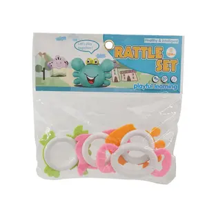 cheap price non toxic material 4PCS baby teething teether toys
