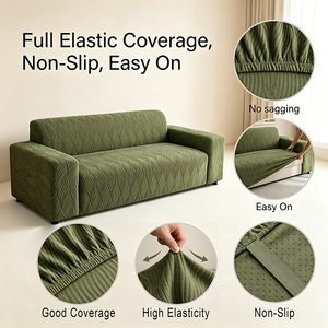 <span class=keywords><strong>Funda</strong></span> Elástica Impermeable para Sofá, <span class=keywords><strong>Funda</strong></span> Protectora de Muebles de una Pieza, Jacquard de Felpa, para Sala de Estar, Hotel, Venta al por Mayor - Product Image 5