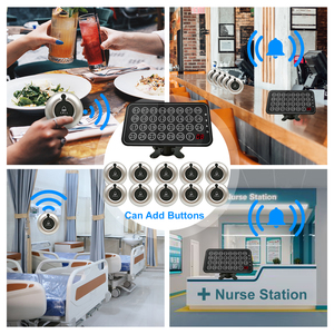 Life Alert Care Giver Pager Sistema de llamada de enfermera Monitoreo de ancianos de 30 líneas 10 Botón de alarma de baño de emergencia para pacientes <span class=keywords><strong>Personas</strong></span> <span class=keywords><strong>mayores</strong></span> - Product Image 2