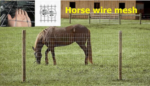 Rouleaux de clôture en treillis métallique carré galvanisé bon marché, clôture en treillis pour chevaux, fourniture d'usine - Product Image 5