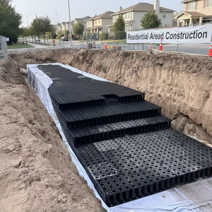 Réservoir de rétention des eaux pluviales souterraines, module hydroponique géocellulaire en PP de haute qualité pour les résidences, les parkings - Product Image 5