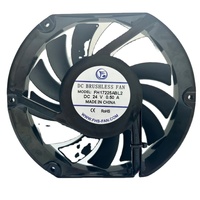 17225 17CM DC Runde Kugellager-Axiallüfter 172x150x25mm 12V 24V 48V für Server-Rack-Türen