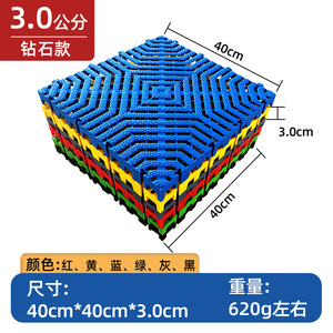 Car Wash Floor Grating 40x40x1.8 Cm Plastic Splicing Mesh Board Drainage Ditch Cover Industrial Design - Product Image 2