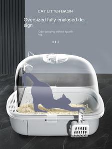 Lettiera per gatti Anti-schizzi Extra-grande di grandi dimensioni completamente chiusa a prova di odore e deodorizzazione in plastica per gatti toilette - Product Image 3