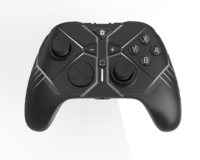 Manette de jeu sans fil avec boutons programmables et moteur de vibration compatible avec plusieurs plateformes pour Switch