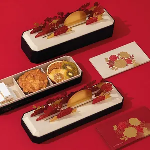 Geschenk Luxus Rechteck Dessert Keks Verpackung Box Custom Print Starre Pappe Schokolade Box mit Einsatz
