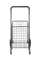Chariot de magasinage pliable portable sur mesure de 30 kg pour les supermarchés, pour un usage domestique, avec support en plaque de fer au fond