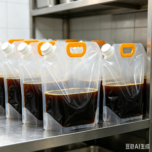 ถุงบรรจุภัณฑ์แบบมีพวยกันรั่วซึม ขนาด 5 ลิตร 2.5 ลิตร สำหรับบรรจุอาหารเหลวคุณภาพสูง รับผลิตแบรนด์ส่วนตัว - Product Image 1