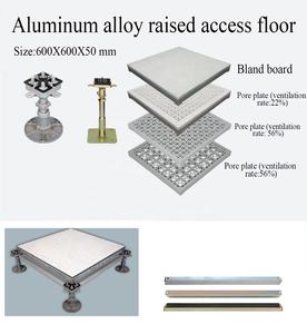 Китай, лучшее управление алюминиевым воздушным потоком, напольная панель, вентилированный перфорированный настил для доступа - Product Image 2