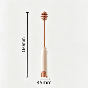 <span class=keywords><strong>Mousseur</strong></span> <span class=keywords><strong>à</strong></span> <span class=keywords><strong>lait</strong></span> portatif <span class=keywords><strong>à</strong></span> piles en acier inoxydable, design classique, écologique, fonctionnement <span class=keywords><strong>à</strong></span> une touche, usage domestique pour le matcha - Product Image 6