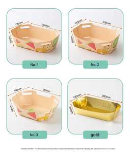 Caja de Frutas Biodegradable y Ecológica Personalizada, Caja de Comida Desechable en Forma de Barco, Empaque de Papel Kraft para Llevar - Product Image 2