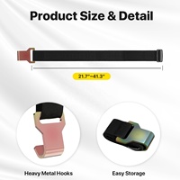 YA SHINE Poubelle élastique d'extérieur Cordon élastique Sangle ours Preuve Poubelle Verrouillage