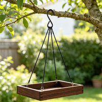 Kit de suspension en câble métallique à 4 brins avec crochets en S et embouts sertis pour mangeoire à oiseaux, panier suspendu, jardin extérieur