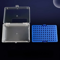 Boîte à micro-pailles en PP pour instruments de laboratoire, pour le stockage de tubes, 96 puits, OEM