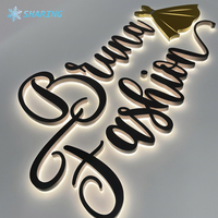 Letras Iluminadas Personalizadas para Interiores y Exteriores, Logotipo de Empresa, Letrero 3D con Letras de Canal, Letrero Metálico con Retroiluminación LED