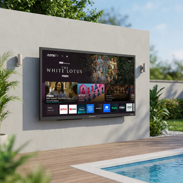 Outdoor 4K UHD Smart TV 65 75 86 Inch 3000nits High Brightness Waterproof Sunlight Readable LCD Display IP65 Commercial Grade