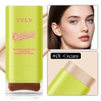 TVLV Stick de fond de teint léger et couvrant, fini crémeux, résistant à l'eau et à la transpiration, application facile, longue tenue, aspect naturel peau nue