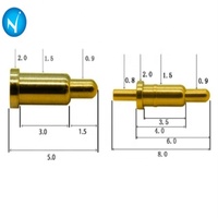 Connecteur de batterie pour déconnexion électrique, adaptateur de broche de contact femelle, application PCB BNC, contact en laiton, courant 2A-5A
