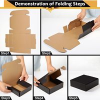 Boîtes d'emballage en carton ondulé recyclables avec laminage brillant pour chaussettes et vêtements, boîtes rigides pliables