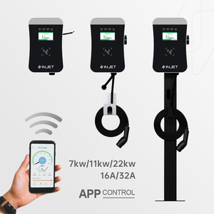 7KW सौर दीवार पर चढ़कर एप्लिकेशन वाईफाई के साथ स्मार्ट ईवी चार्जर स्टेशनों OCPP घर ईवी चार्जर वायरलेस वाहन चार्ज स्टेशनों